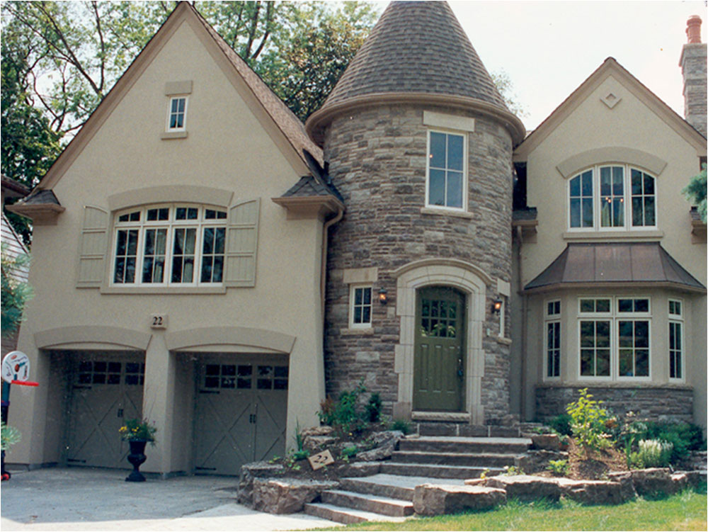 Blythedale - Exterior Front of House, Addition above Garage